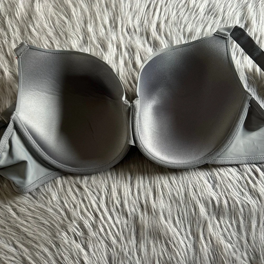 No‎ Boundaries Lightly Lined T-Shirt Bra Womens Size 42C Gray Underwire